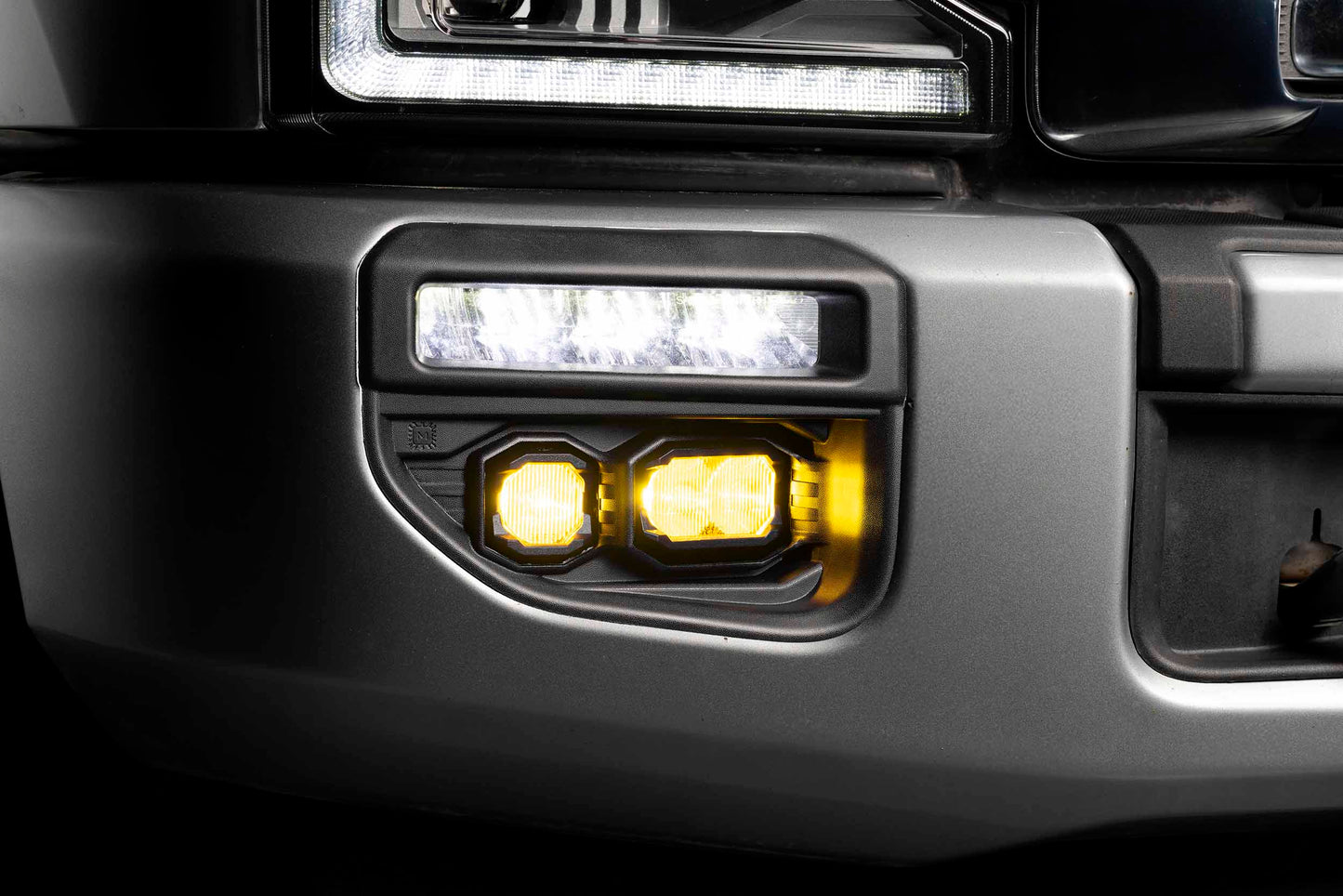 20-22 Super Duty OE LED Fog Light Kit w/ Yellow 1Banger HXB and Yellow 2Banger NCS - Off Road - Veh. Spec (Image 2 of 6)
