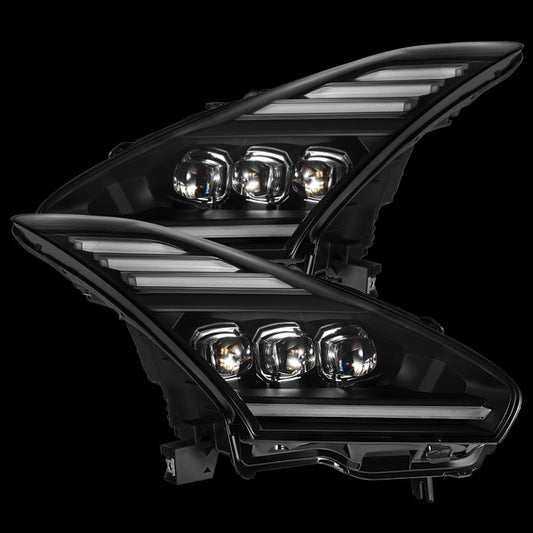 AlphaRex (NOVA-Series) 2009-2025 Nissan GT-R LED Projector Headlights - Black - Headlights (Image 1 of 6)