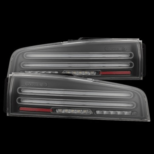 AlphaRex (NOVA-Series) 2023-2025 Nissan Z Twin-Loop Prismatic LED Tail Lights - Black - Tail Lights (Image 1 of 6)