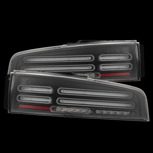 AlphaRex (NOVA-Series) 2023-2025 Nissan Z Quad-Loop Prismatic LED Tail Lights - Black - Tail Lights (Image 1 of 6)