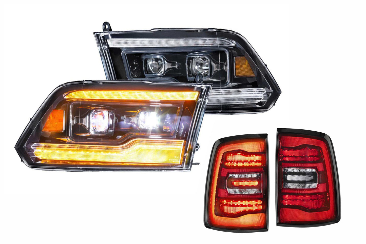 2015 Dodge Ram Amber DRL Heads and Red Tails - Kits (Image 1 of 3)