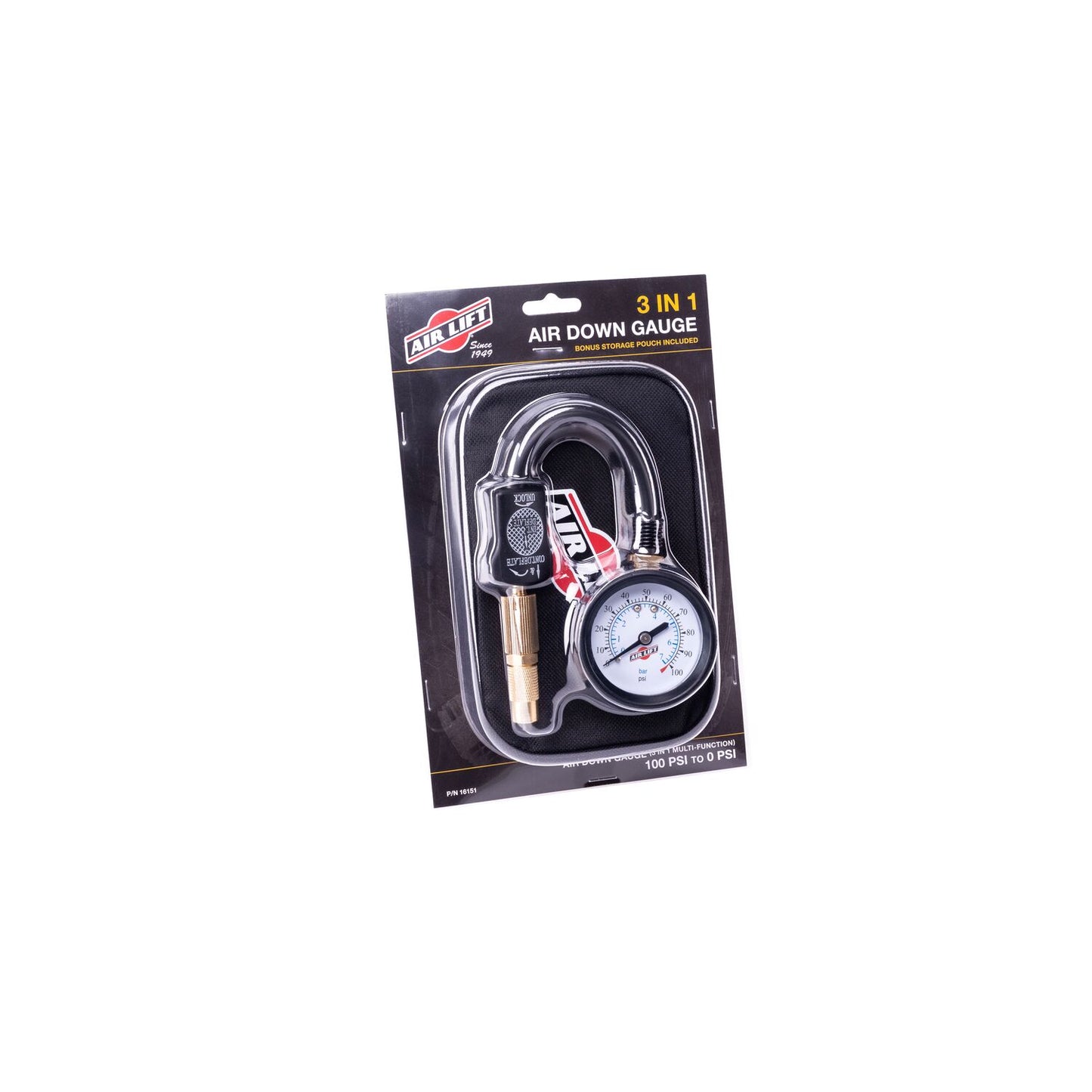 Air Lift Company 16151 Analog Pressure Gauge