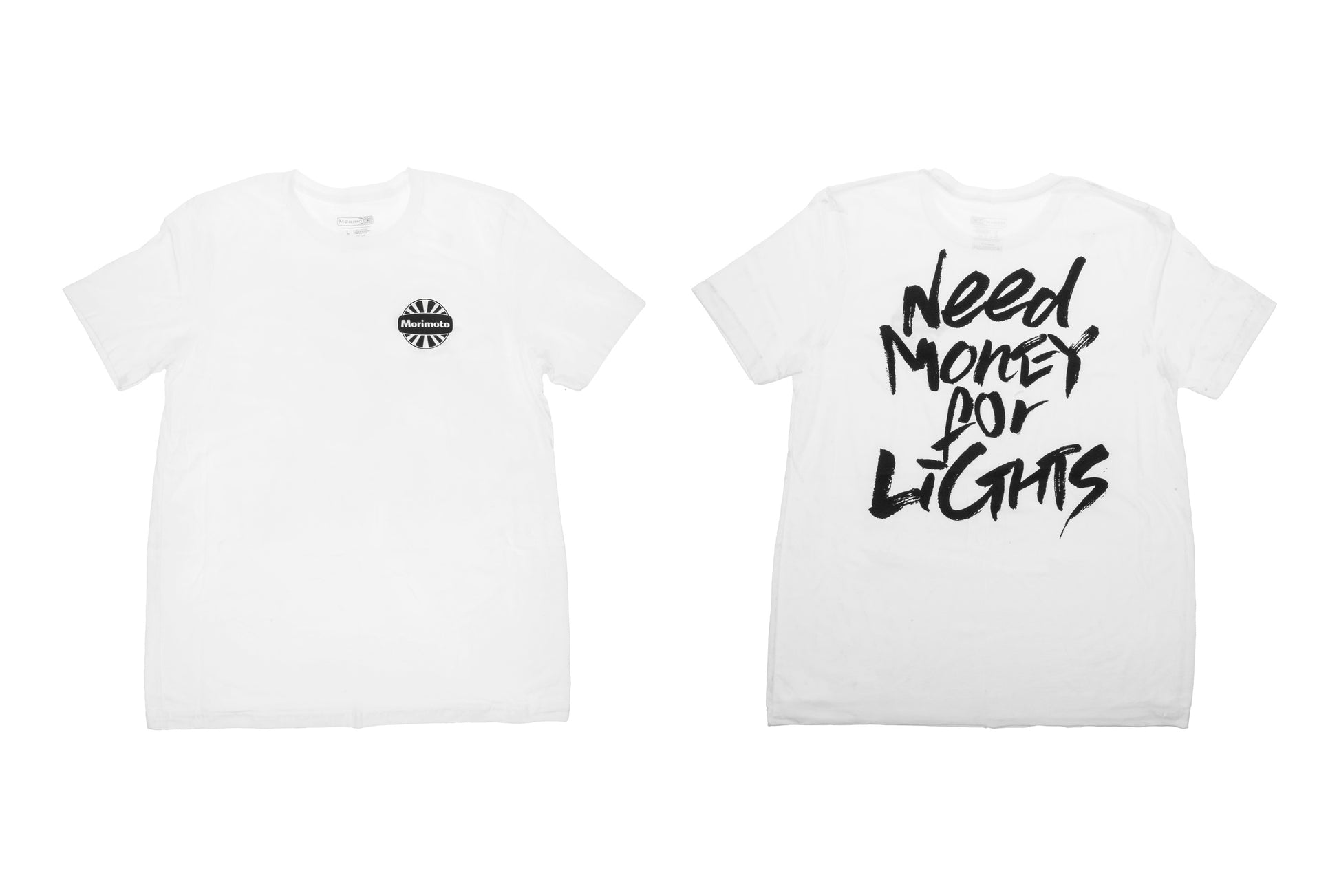 Shirt: Morimoto White/Black (Need Money / XXL) - Swag (Image 1 of 6)