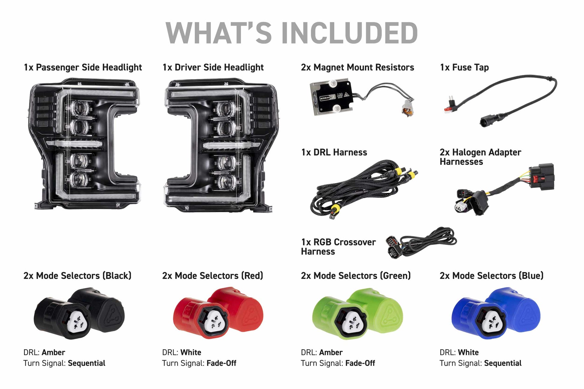 XRGB Evo Headlights: 17-19 Super Duty (Set) - Headlights (Image 4 of 6)