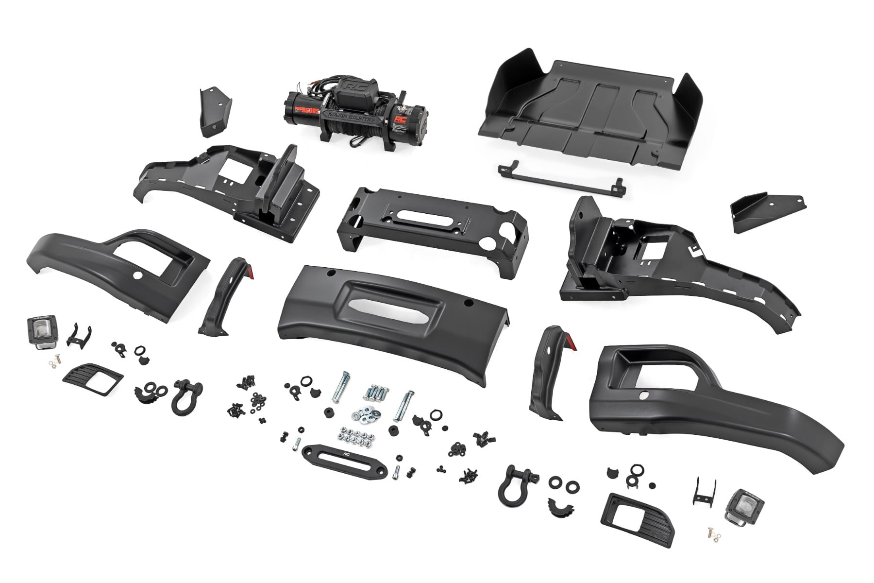 Front FXS Bumper | 12000S | GB8 Mosaic Black | Chevy Silverado 1500 (23-26) - Bumpers (Image 6 of 6)