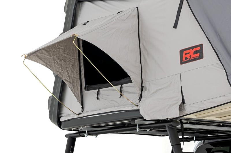 RC Hard Shell Roof Top Tent | Rack Mount (manufacturer page)