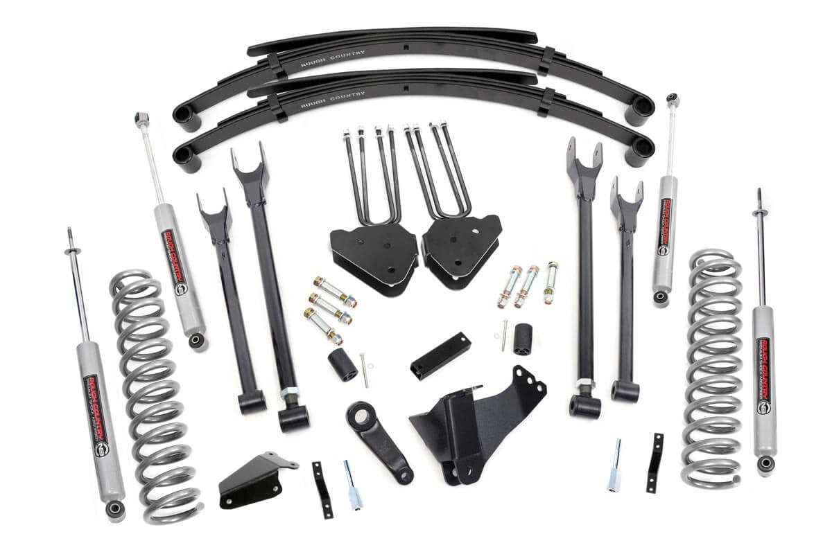 RC 8 Inch Lift Kit | 4 Link | RR Springs | V2 | Ford F-250/F-350 Super Duty (05-07) (manufacturer page)