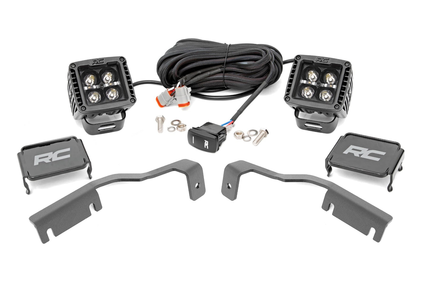 LED Light Kit | Ditch Mount | 2" Black Pair | White DRL | Nissan Frontier (22-26) - Lighting & Acc (Image 1 of 6)