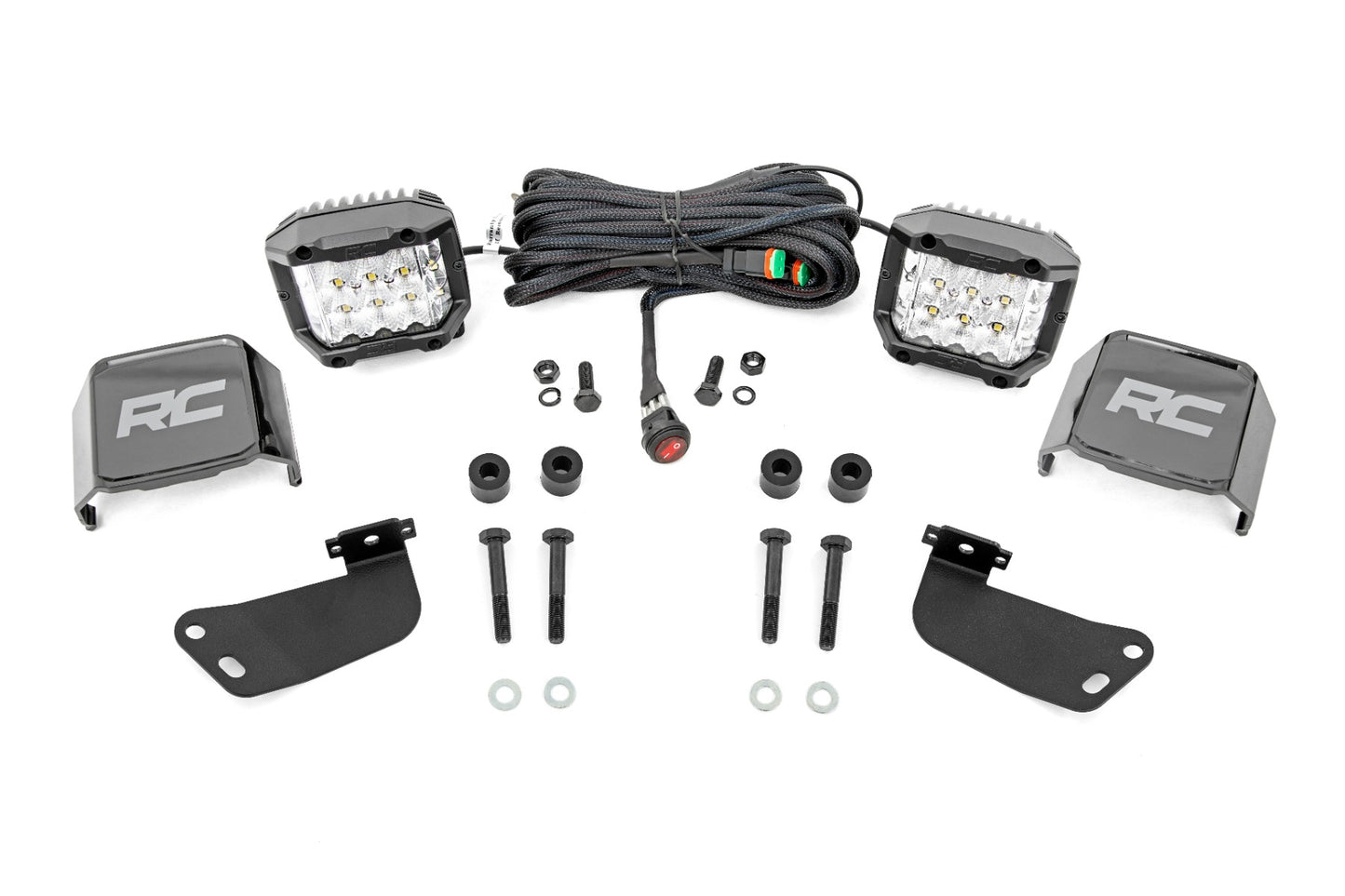 LED Light Kit | Front Mount | 3" Chrome Pair | Wide Angle | Segway 570 F - Lighting & Acc (Image 1 of 6)