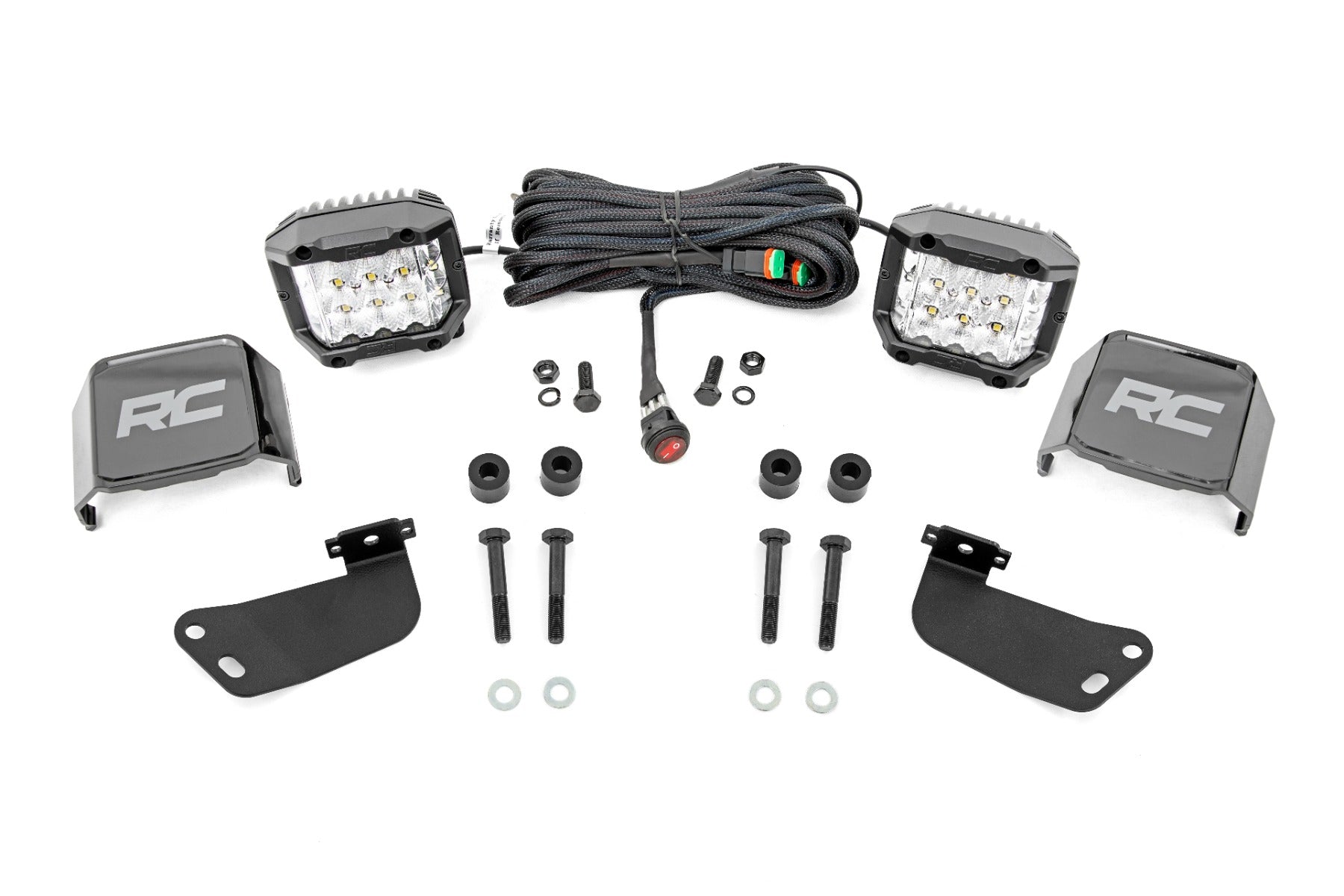 LED Light Kit | Front Mount | 3" Chrome Pair | Wide Angle | Segway 570 F - Lighting & Acc (Image 1 of 6)