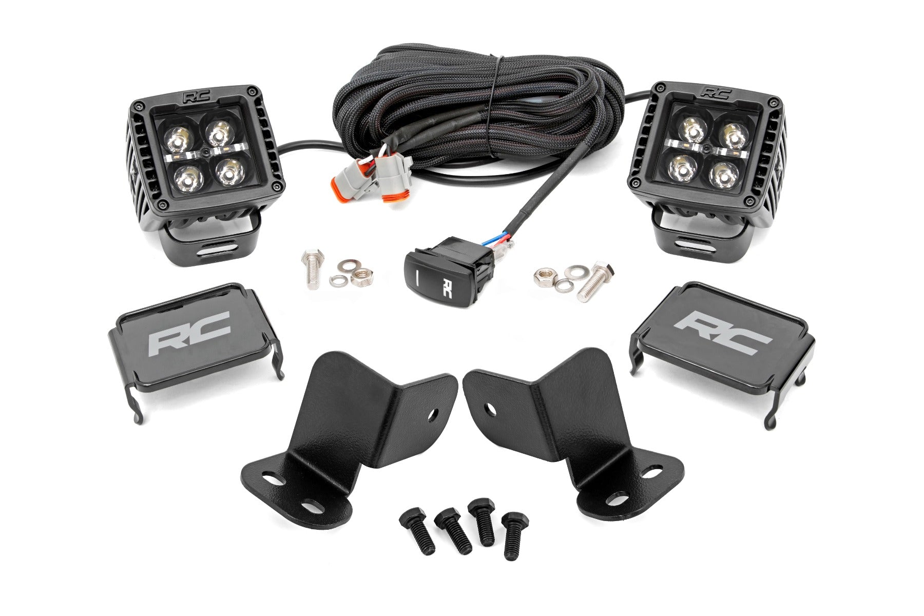 LED Light Kit | Rear Mount | 2" Black Pair | Amber DRL | Segway 570 F - Lighting & Acc (Image 1 of 6)