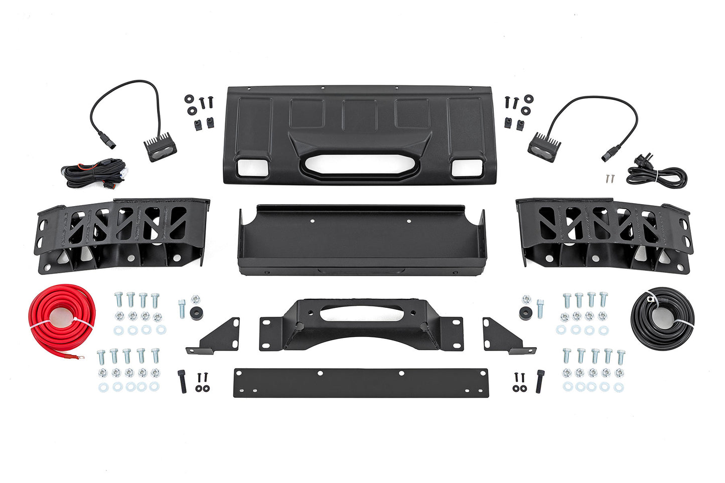 FXS Hidden Winch Mount | White SAE | Fog | Toyota Land Cruiser 4WD (24-26) - Bumpers (Image 1 of 6)