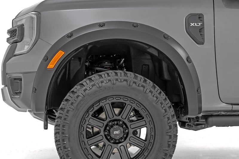 RC Pocket Fender Flares | E7 Velocity Blue | Ford Ranger 2WD/4WD (2024-2026) (manufacturer page)