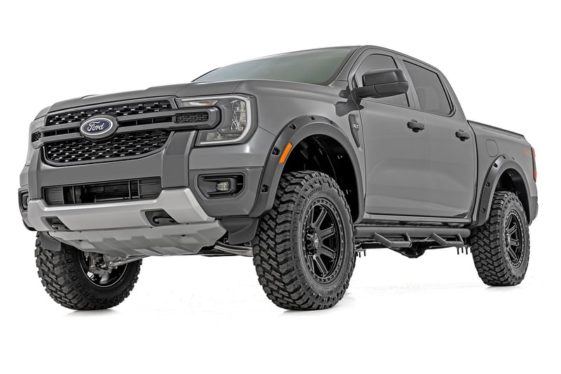 RC Pocket Fender Flares | E7 Velocity Blue | Ford Ranger 2WD/4WD (2024-2026) (manufacturer page)