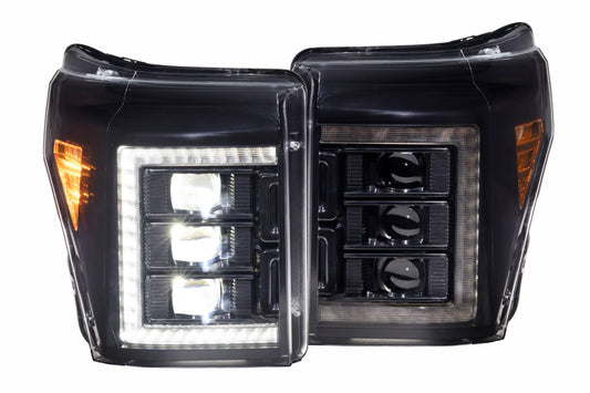 XB LED Headlights: Ford Super Duty (11-16 / White DRL / Set) - Headlights (Image 1 of 6)