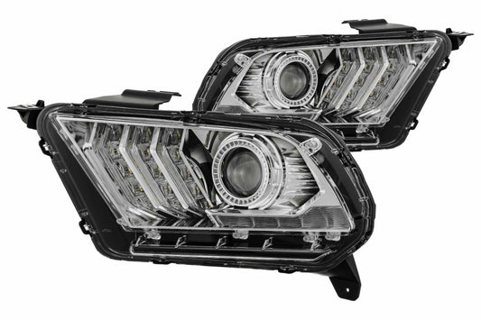 ARex (PRO-Series) Halogen Headlights: Ford Mustang (10-12) - Chrome (Set) - Headlights (Image 1 of 5)