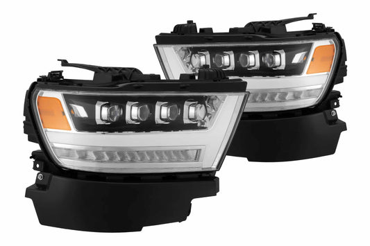 ARex Nova LED Headlights: Dodge Ram 1500 (19-24) - Chrome (Set) - Headlights (Image 1 of 6)