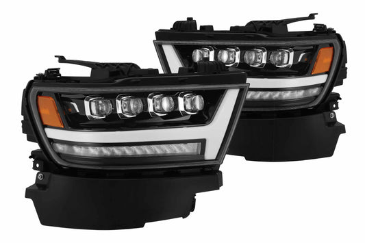 ARex Nova LED Headlights: Dodge Ram 1500 (19-24) - Jet Black (Set) - Headlights (Image 1 of 6)