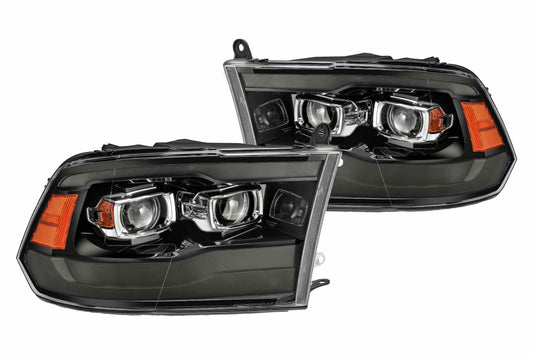 ARex (PRO-Series) Halogen Headlights: Dodge Ram (09-18) - Jet Black (Set) - Headlights (Image 1 of 5)