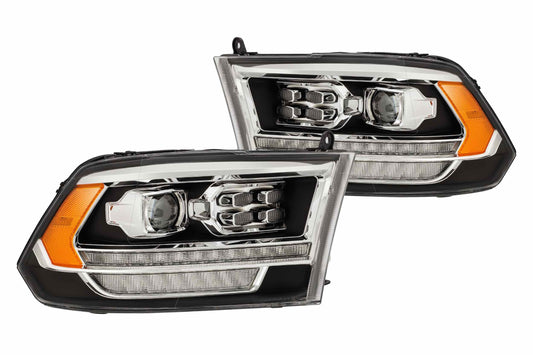 ARex (PRO-Series) Halogen Headlights: Dodge Ram (09-18) (19+ HD Look) - Black (Set) - Headlights (Image 1 of 6)