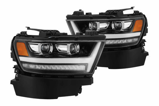 ARex (PRO-Series) Halogen Headlights: Dodge Ram 1500 (19-24) - Jet Black (Set) - Headlights (Image 1 of 6)