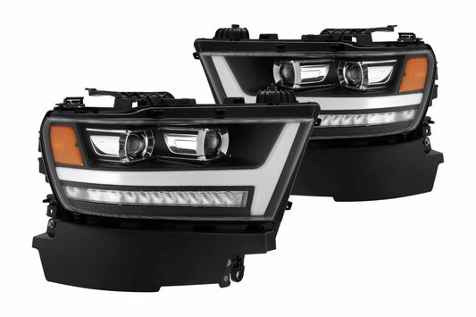 ARex (PRO-Series) Halogen Headlights: Dodge Ram 1500 (19-24) - Black (Set) - Headlights (Image 1 of 6)