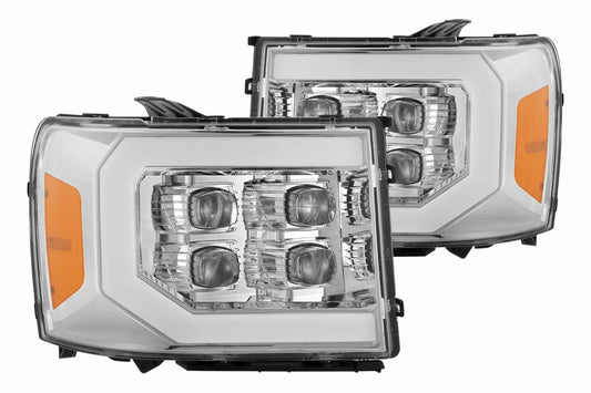 ARex Nova LED Headlights: GMC Sierra (07-13) - Chrome (Set) - Headlights (Image 1 of 5)
