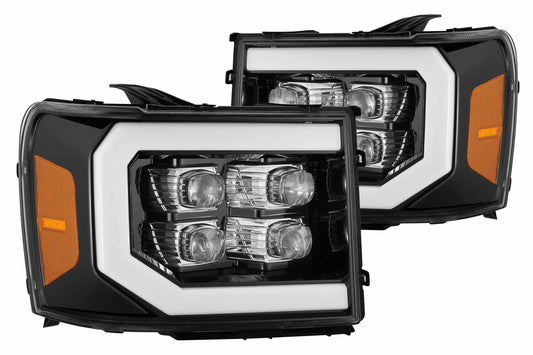 ARex Nova LED Headlights: GMC Sierra (07-13) - Jet Black (Set) - Headlights (Image 1 of 5)
