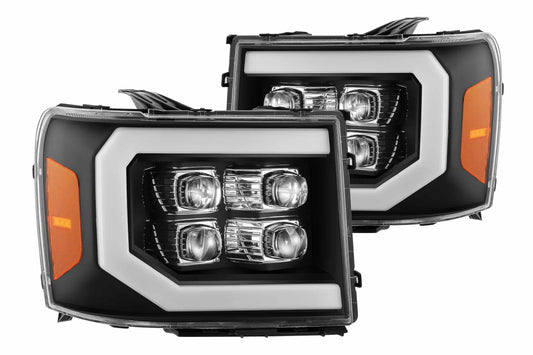 ARex Nova LED Headlights: GMC Sierra (07-13) - Black (Set) - Headlights (Image 1 of 5)