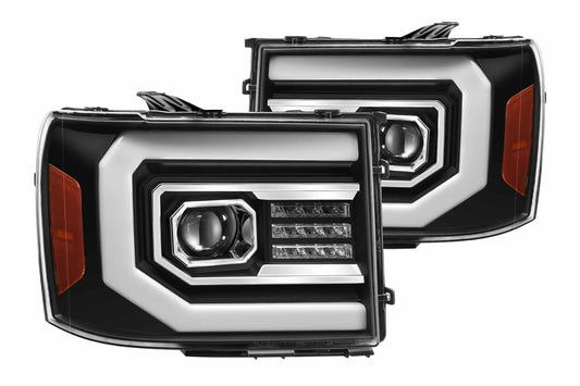ARex (PRO-Series) Halogen Headlights: GMC Sierra (07-13) - Black (Set) - Headlights (Image 1 of 6)