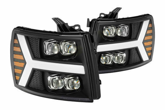ARex Nova LED Headlights: Chevy Silverado (07-13) - Black (Set) - Headlights (Image 1 of 6)