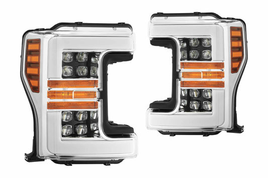 ARex Nova LED Headlights: Ford Super Duty (17-19) - Chrome (Set) - Headlights (Image 1 of 6)