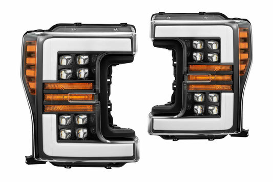 ARex Nova LED Headlights: Ford Super Duty (17-19) - Jet Black (Set) - Headlights (Image 1 of 6)