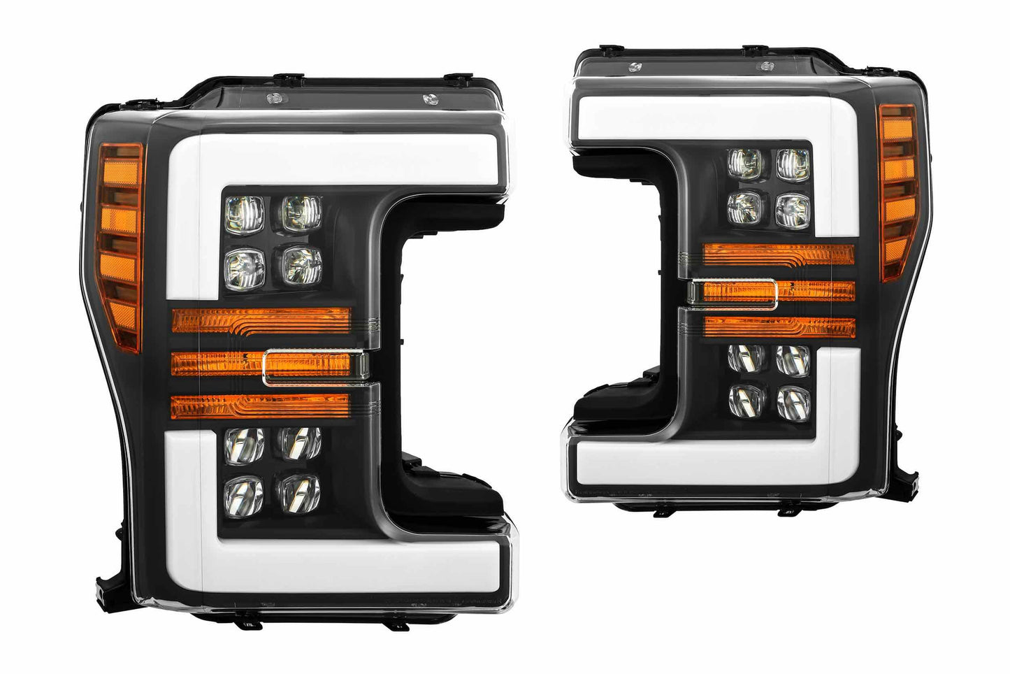 ARex Nova LED Headlights: Ford Super Duty (17-19) - Black (Set) - Headlights (Image 1 of 6)
