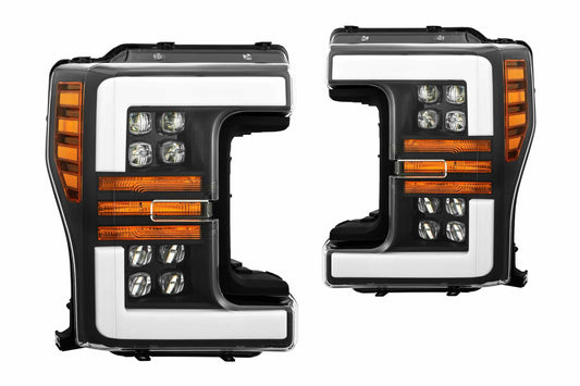 ARex Nova LED Headlights: Ford Super Duty (17-19) - Black (Set) - Headlights (Image 1 of 6)