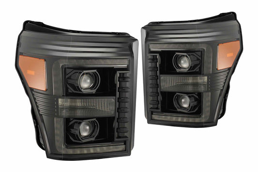 ARex (PRO-Series) Halogen Headlights: Ford Super Duty (11-16) - Alpha-Black (Set) - Headlights (Image 1 of 5)