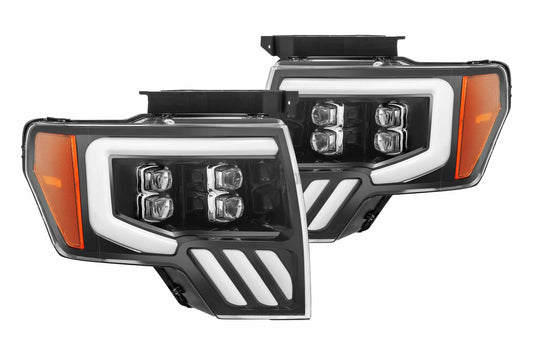 ARex Nova LED Headlights: Ford F150 (09-14) - Jet Black (Set) - Headlights (Image 1 of 6)