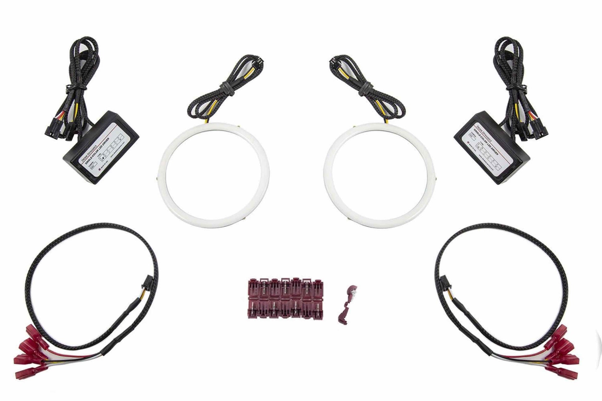 DD HD LED Halos: Set (60mm / Amber) - LED Halos/Strips (Image 1 of 6)