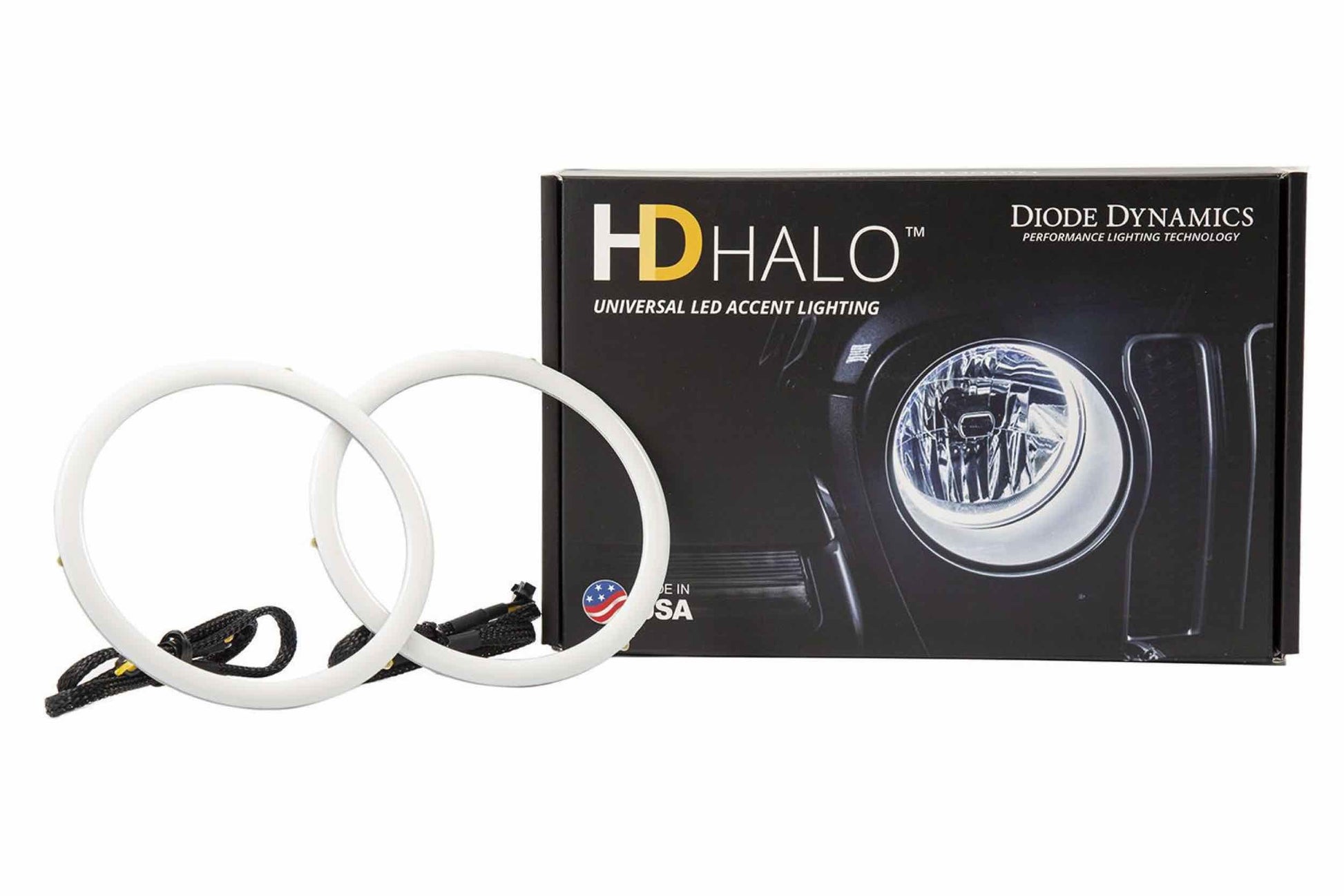 DD HD LED Halos: Set (50mm / White-Amber Switchback) - LED Halos/Strips (Image 2 of 6)