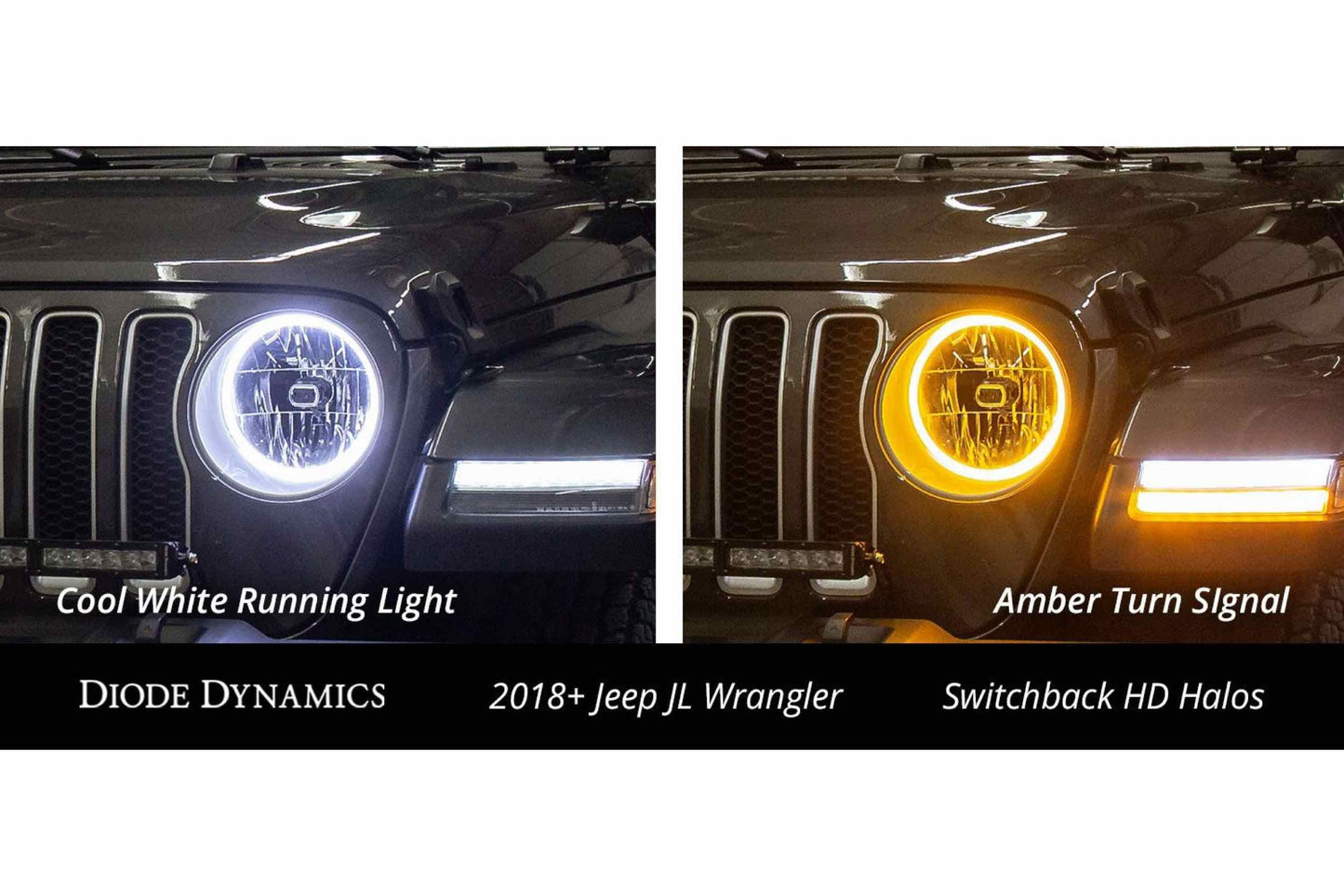 DD HD LED Halos: Set (110mm / Amber) - LED Halos/Strips (Image 4 of 6)