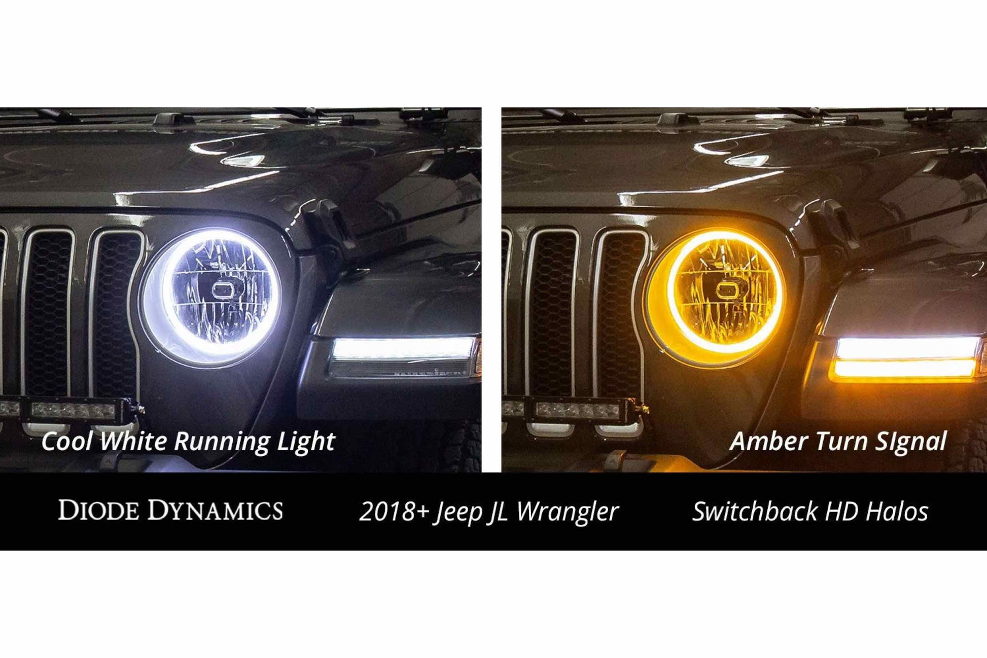 DD HD LED Halos: Set (110mm / Amber) - LED Halos/Strips (Image 4 of 6)