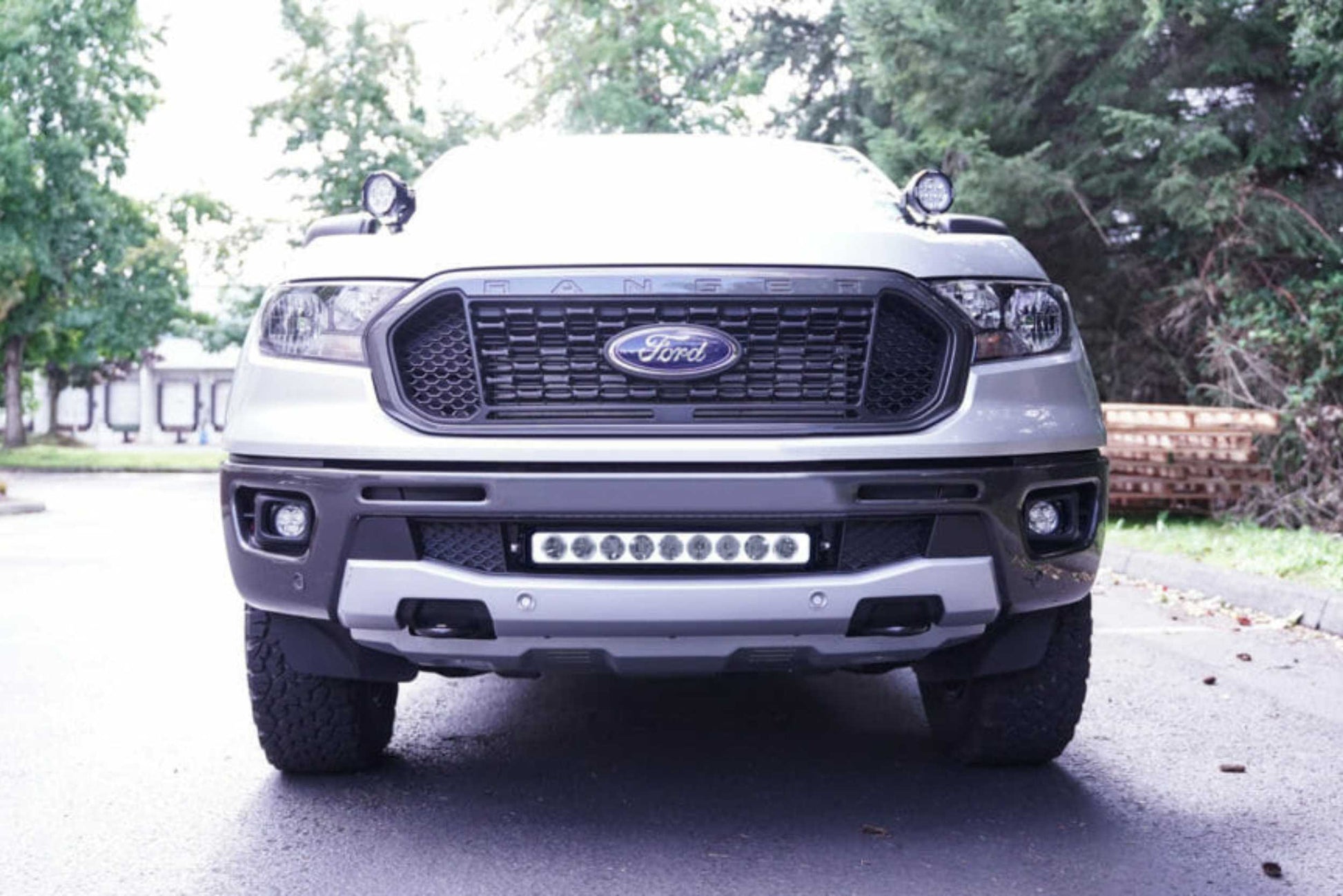 Vision X LED Fog Light System: Ford Ranger (19+) (2x Optimus Square Pods w/ Halo) - Off Road - Veh. Spec (Image 4 of 6)