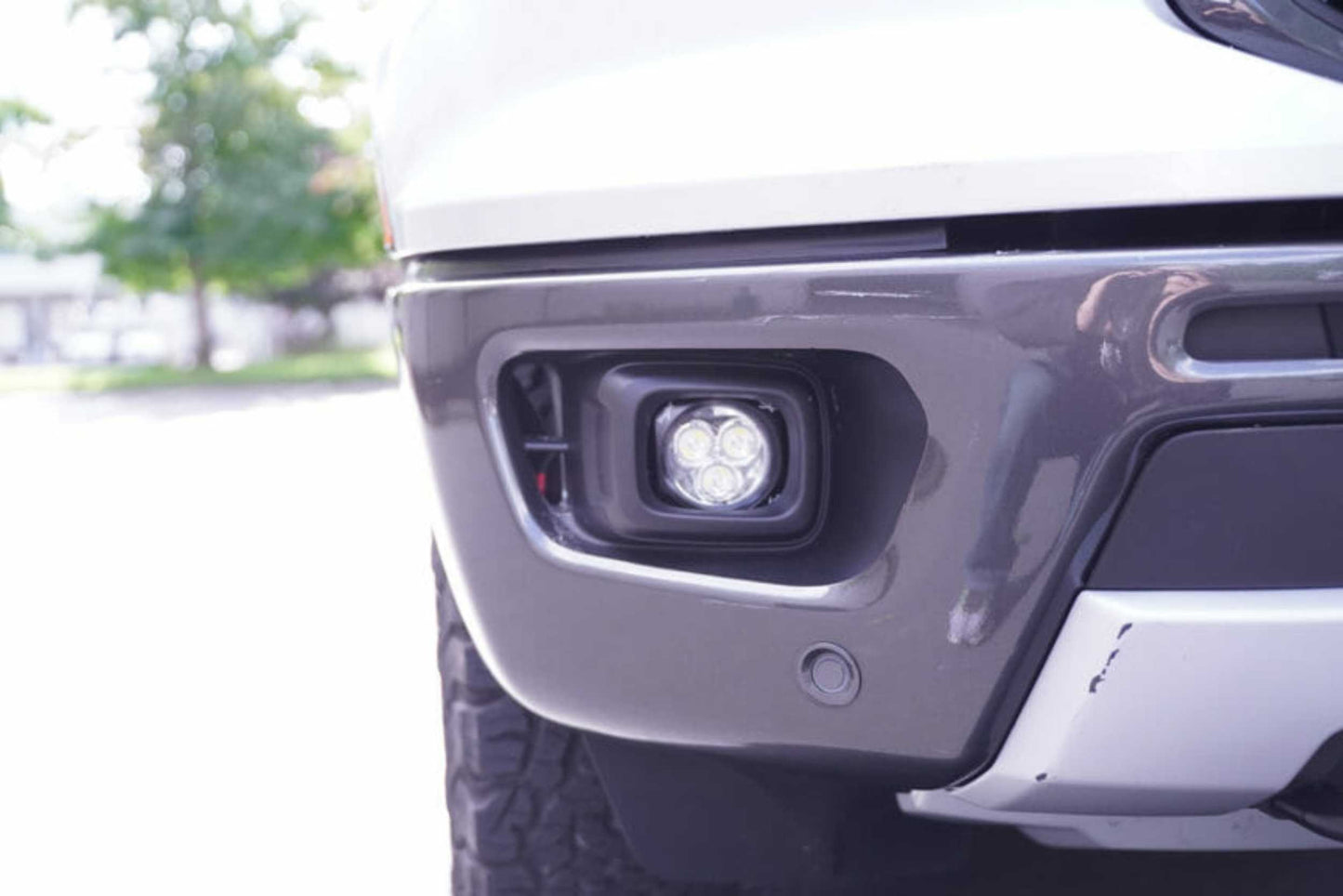 Vision X LED Fog Light System: Ford Ranger (19+) (2x Optimus Square Pods w/ Halo) - Off Road - Veh. Spec (Image 5 of 6)