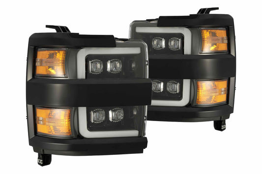 ARex Nova LED Headlights: Chevy Silverado HD (15-19) - Chrome (Set) - Headlights (Image 1 of 6)