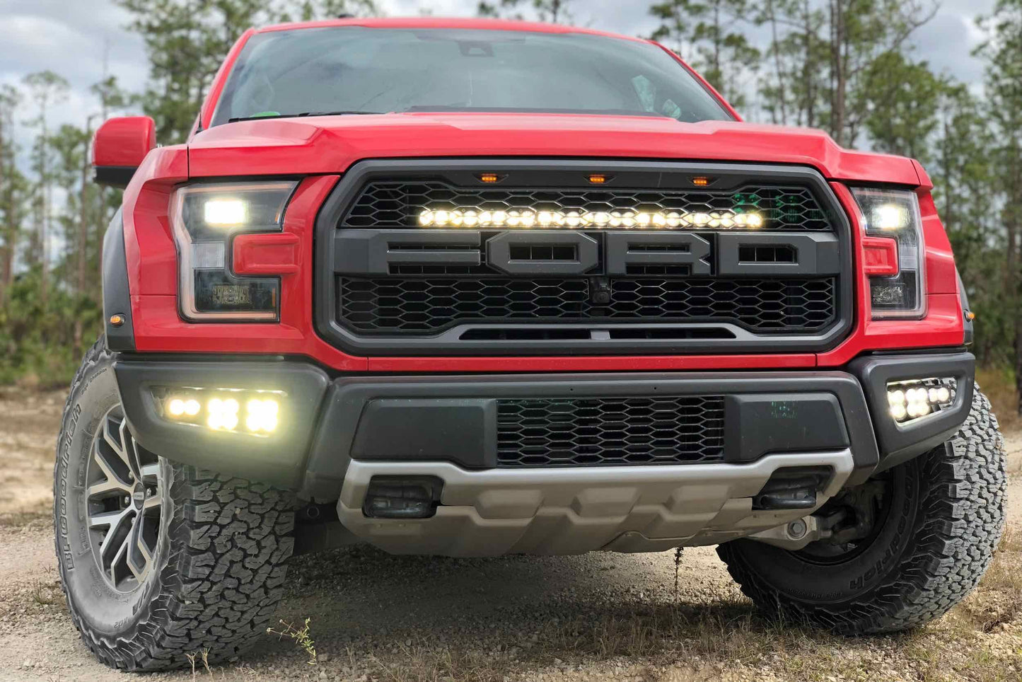 BD Grille-Mount LED System: Ford Raptor (17-20) (30in / S8 Bar) - Off Road - Veh. Spec (Image 6 of 6)