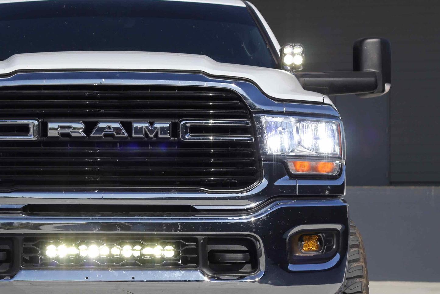 BD Ditch Light LED System: Dodge Ram 2500/3500 (19+) (XL Pro Driving Combo) - Off Road - Veh. Spec (Image 6 of 6)