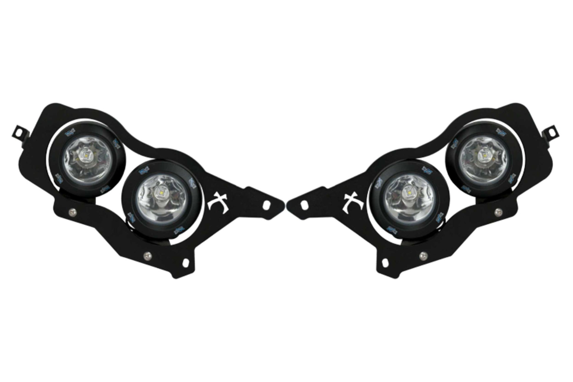 Vision X LED Headlights: Polaris RZR (14-16) (2x XIL-OPRH110 + 2x XIL-OPRH120 / Brackets / Wiring) - Off Road - Veh. Spec (Image 1 of 6)