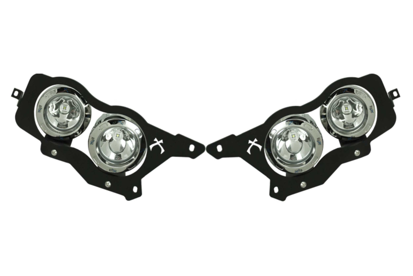 Vision X LED Headlights: Polaris RZR (14-16) (2x XIL-OPRH110 + 2x XIL-OPRH120 / Brackets / Wiring) - Off Road - Veh. Spec (Image 2 of 6)