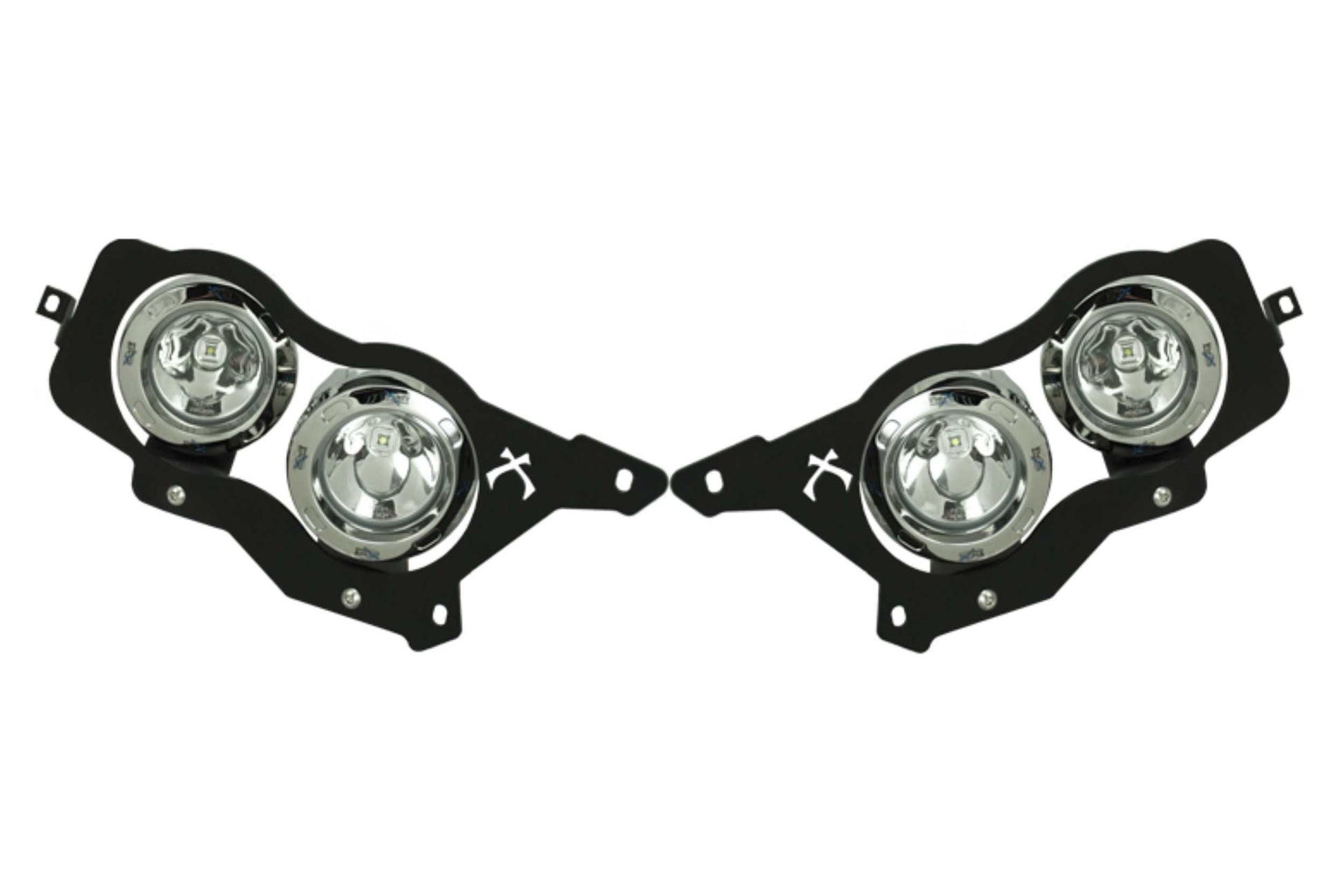 Vision X LED Headlights: Polaris RZR (14-16) (2x XIL-OPRH110 + 2x XIL-OPRH120 / Brackets / Wiring) - Off Road - Veh. Spec (Image 2 of 6)