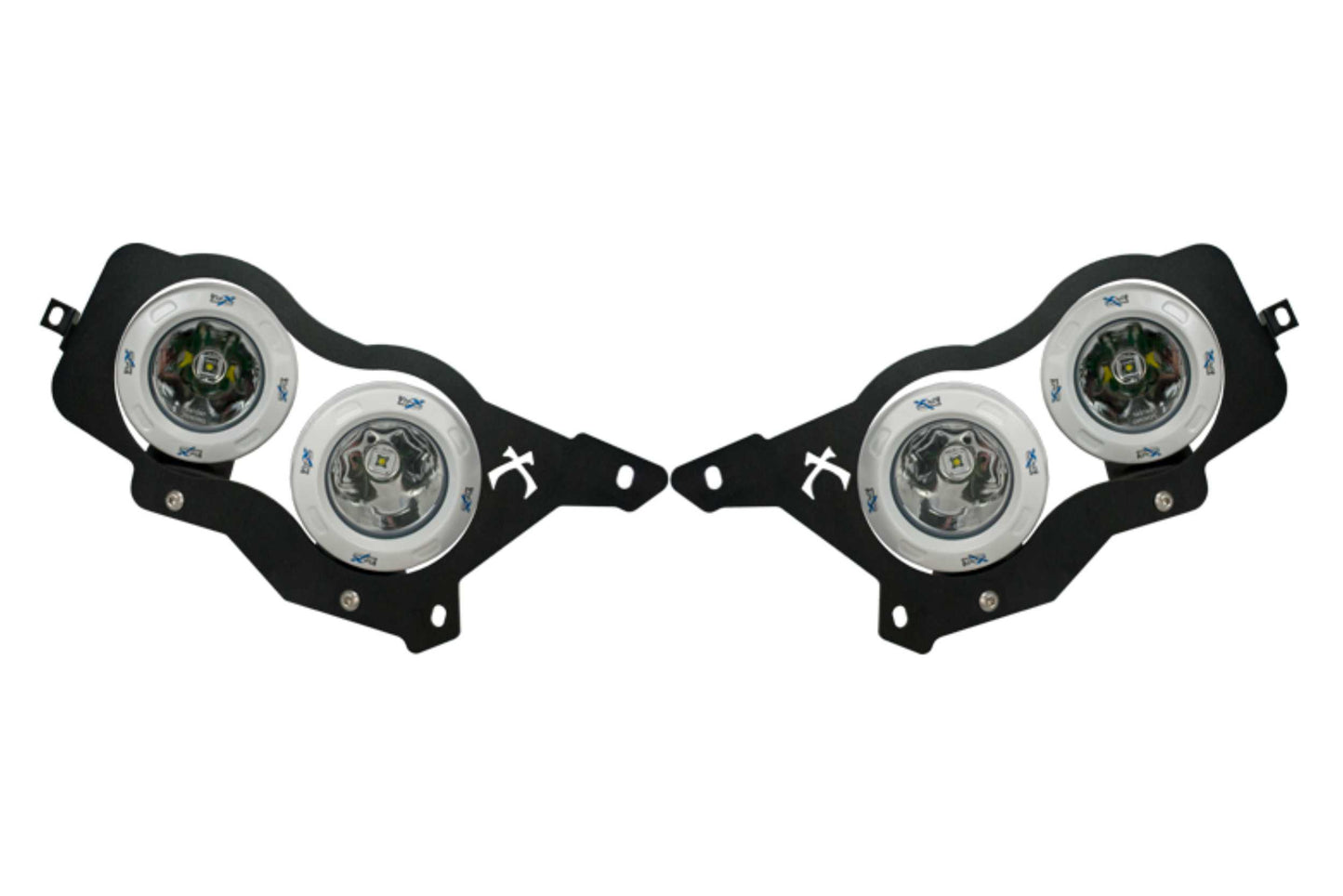 Vision X LED Headlights: Polaris RZR (14-16) (2x XIL-OPRH110 + 2x XIL-OPRH120 / Brackets / Wiring) - Off Road - Veh. Spec (Image 3 of 6)